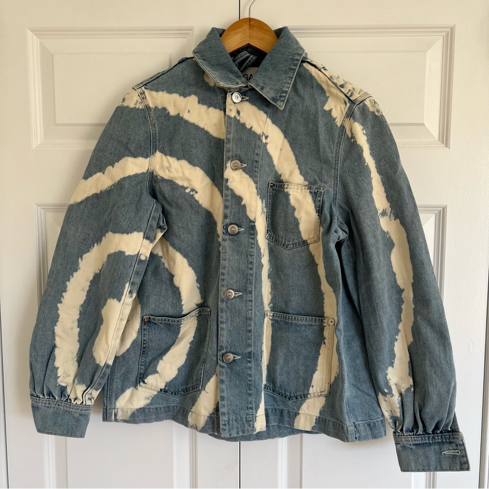 Ganni tie dye denim jacket